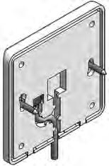 900 mm Signalkabel 1m (121503100) Før montering og tilkobling Før bryteren kan monteres og kobles til, må trykkplaten og ytterdekselet løsnes fra festeplaten. Bruk et flatt skrujern el.l. til å løsne delene fra hverandre.