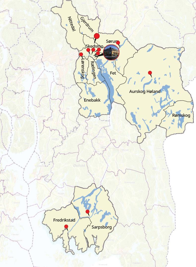 Våre lokasjoner i 2016 Norasondegruppens lokasjoner i 2016: Hovedkontor Lillestrøm, Kirkegata 3 Lillestrøm Kirkegata 18,