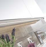 Fano 120 speilskap over Formia 120 Enkel møbel i hvit med porselen servant. 2.