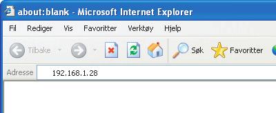 TILGANG TIL NETT-SERVEREN I MASKINEN Når maskinen er tilkoblet et nettverk, får du tilgang til maskinens innebygde nett-serveren fra en nett-leser på datamaskinen din.