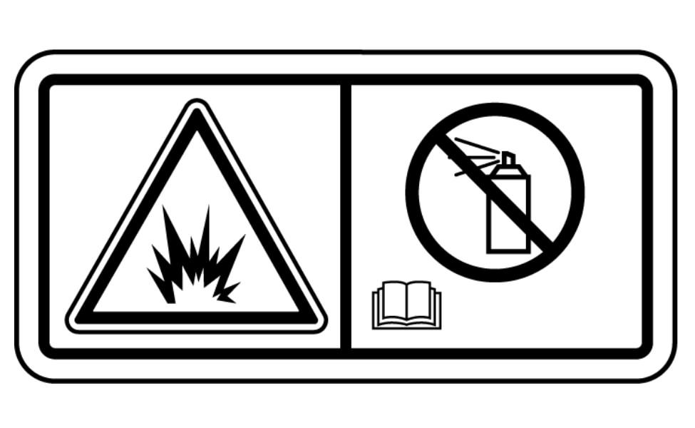 Uventet maskinbevegelse (9) Dette varselmerket er plassert på høyre side av førerstasjonen. Aerosolstarthjelp (11) Dette varselmerket er plassert ved siden av luftinntaket.