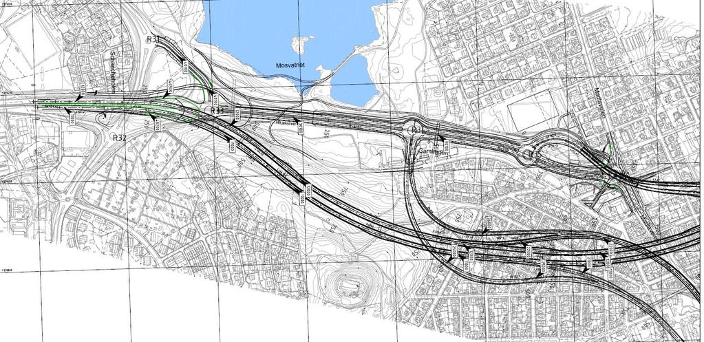 Eiganestunnelen Bytunnel i tettbygd strøk med liten overdekning