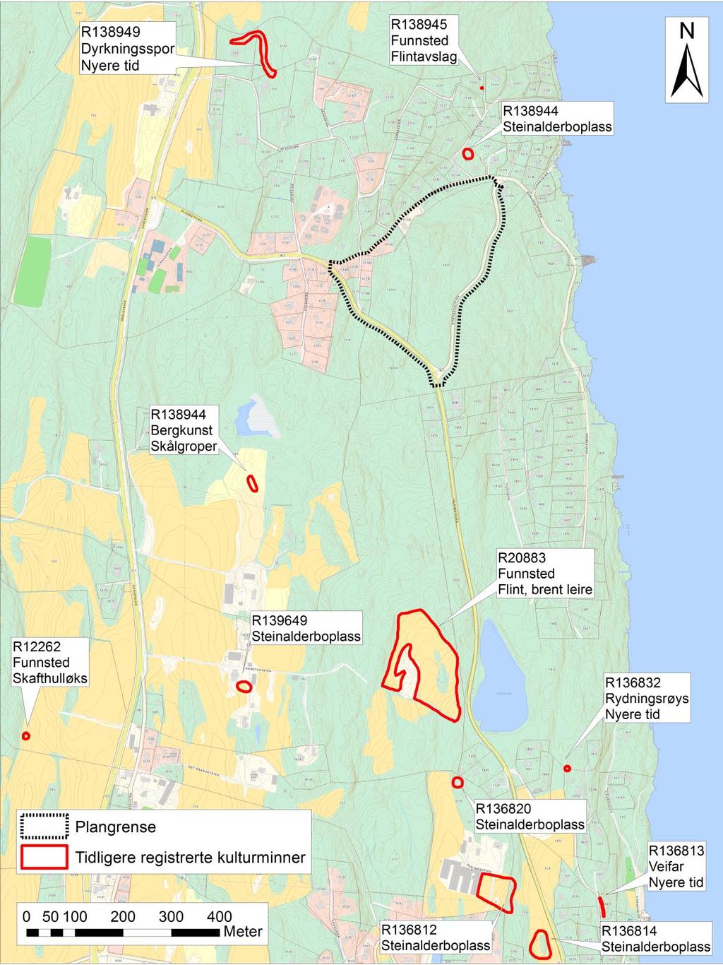 Kart 2: Kartet viser plangrensen og