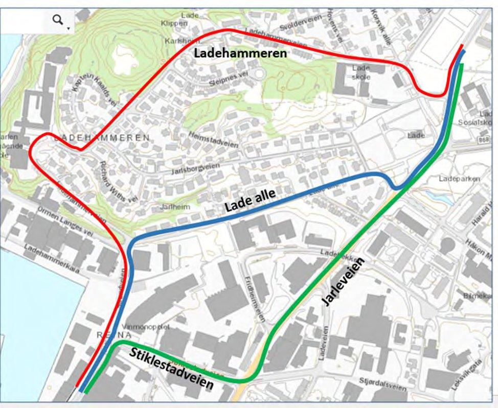 4 Fremtidig betjening av området «Nyhavna Øvre» Med den overordnede struktur i bakhodet, skal det utformes et tilbud til «Nyhavna Øvre».