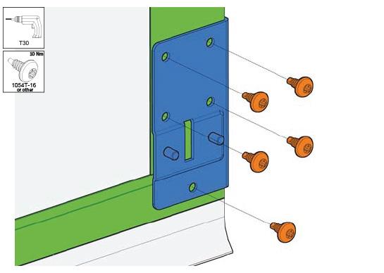 bunnen av braketten skal være maks. 2mm. 23.