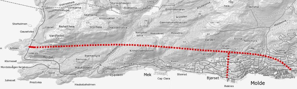 Forkasta alternativ Tunnel Julbøen Molde Begrunnelse