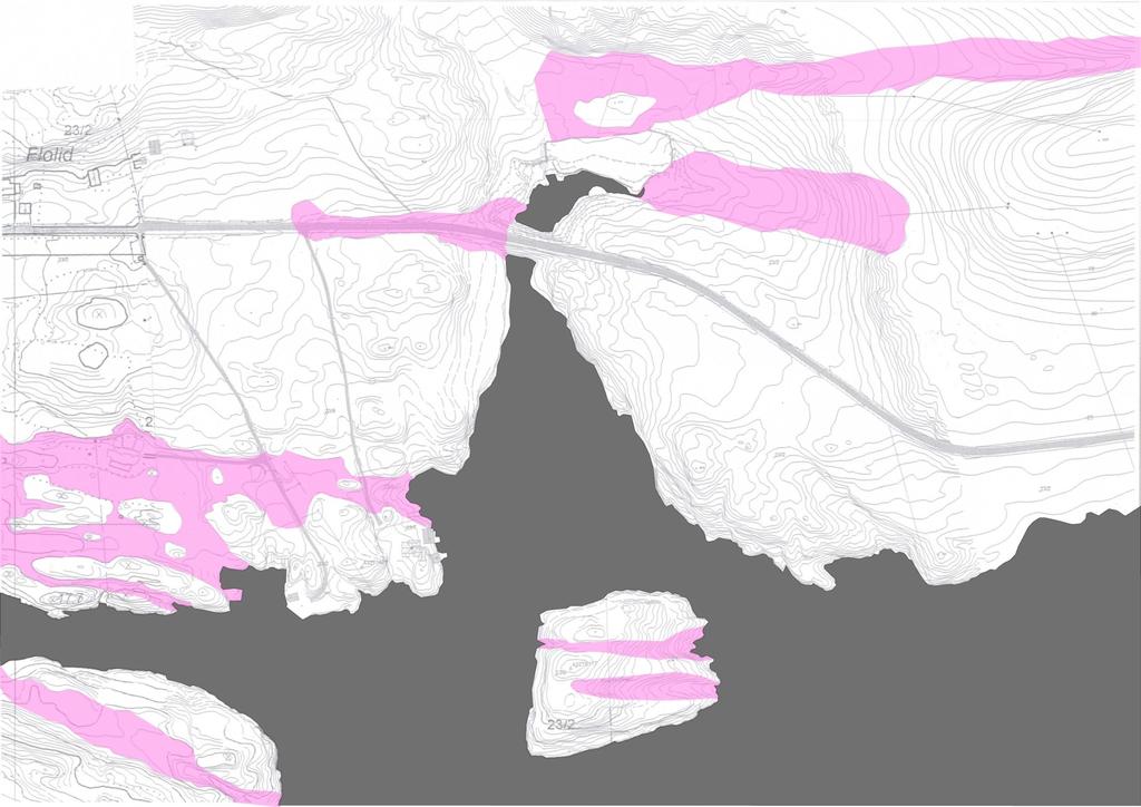 KART FLOLID VEST FLOLID AUST SPREKKE I LANDSKAPET ROSA STROK ORIENTERT AUSTVEST MED FALL MOT