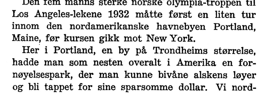 på vei til OL i 1932.