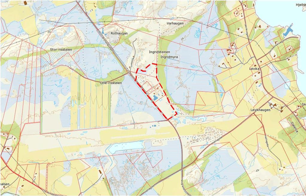 1 BAKGRUNN 1.1 Føremålet med planen Føremålet med planen er å etablere industriområdet som er planlagt i kommuneplanens arealdel.