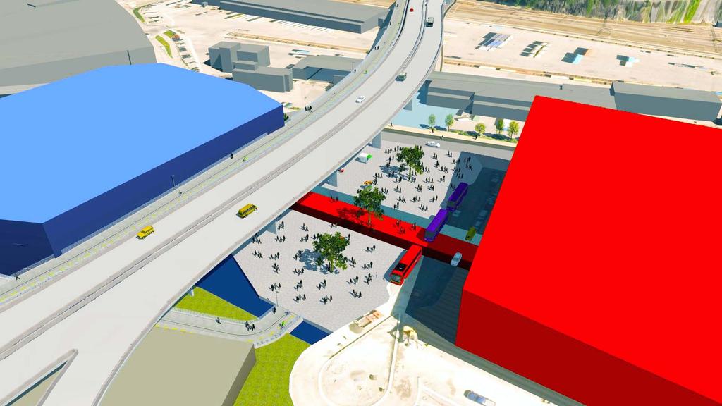 Anbefalt tomt for utredning Bergen ByArena: Trekanttomten Sambruk