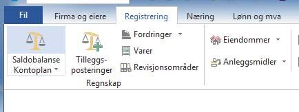 REGISTRERING Saldobalanse/kontoplan Maestro Årsoppgjør Saldobalanse er grunnpilaren i Maestro, så her er det viktig å gjøre en god jobb.