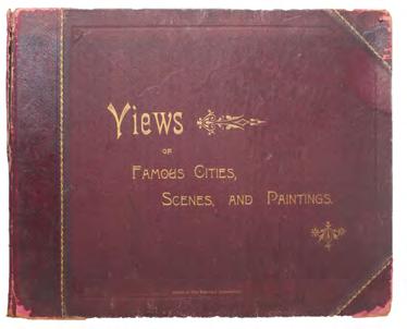 32 103) STODDARD, John L.: Portfolio of photographs of famous scenes, cities and paintings containing a rare elaborate collection of photographic views of the entire world of nature and art. Chicago.