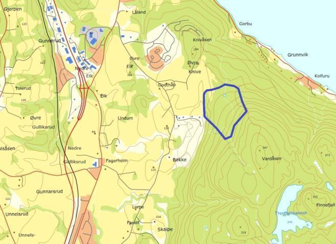 Vardåsen Vardåsen er en del av Røysjømarka som går over kommunegrensen til Svelvik.