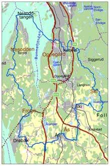 det forekommer konsentrert overflateavrenning som gir tydelige erosjonsspor dersom arealet ikke har noen erosjonsbeskyttelse. Det er den enkelte søker som avmerker drågene på miljøplankartet.