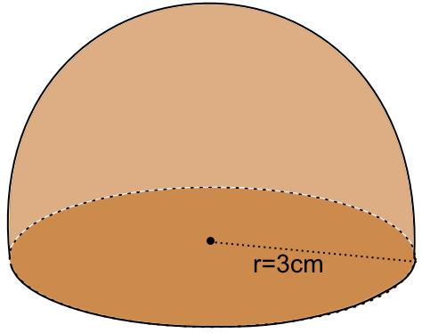 3.7.3 Isabell har kjøpt en is som består av en halvkule og en kjegle.