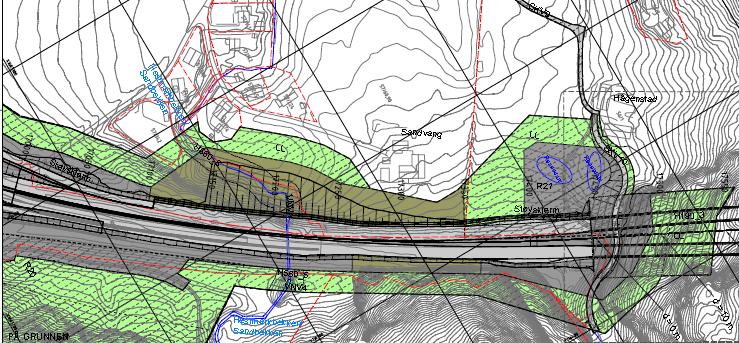 SANDVANG HÅGENSTAD, plankart 23 Plankart endret, ved hensynssone naturmiljø