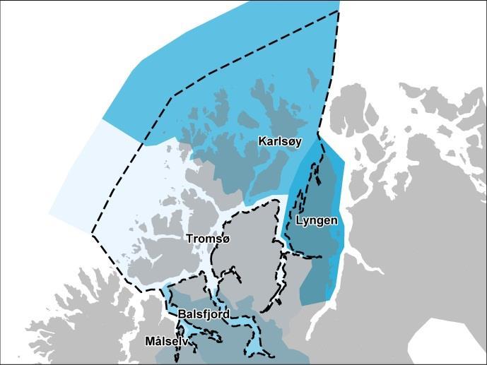 3 Kommunene Målselv, Balsfjord, Tromsø, Lyngen og Karlsøy har gått sammen om å utarbeide en kystsoneplan for felles kystområder og fjordsystem. Det er mange interesser knyttet til kystsonen.