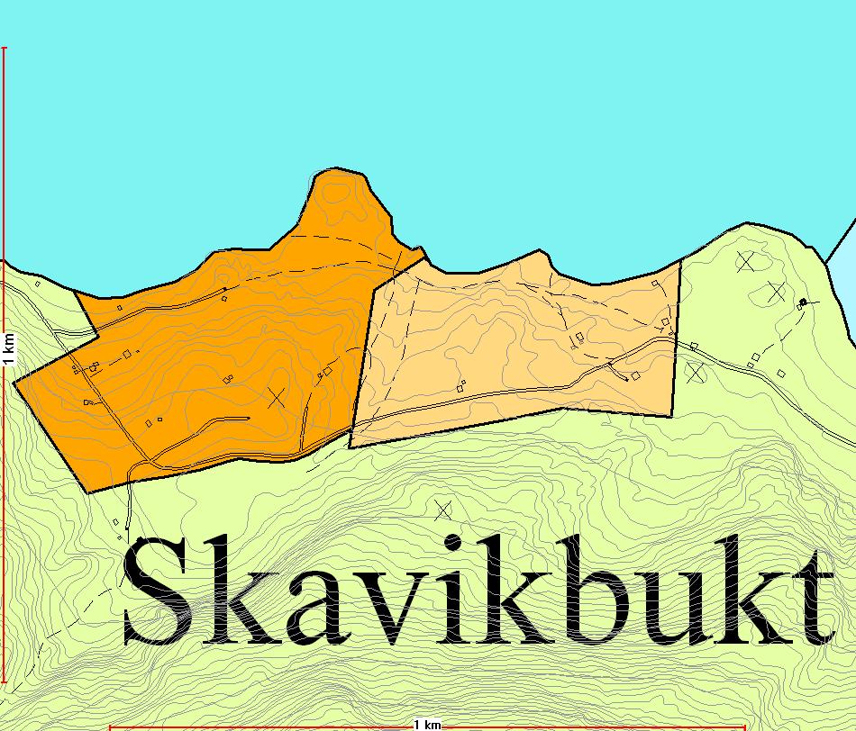 Områder avsatt i gjeldende plan Skavikbukta Åpnet