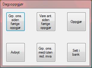 Innledning Dagsoppgjør Oppgjør Fra dette vinduet tar man