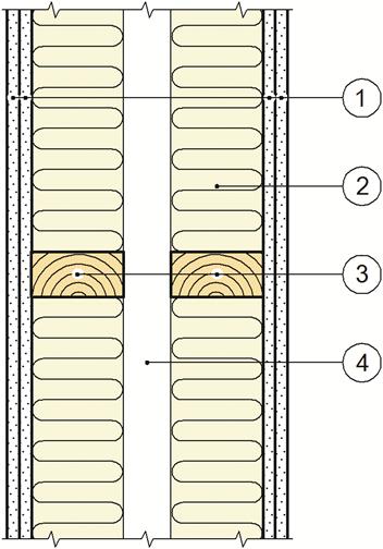 SINTEF Teknisk Godkjenning - Nr. 20510 Side 2 av 6 2.4 Leilighetskillevegger Fig. 3 viser prinsipiell oppbygning av skillevegger mellom boenheter, montert som dobbelvegg.