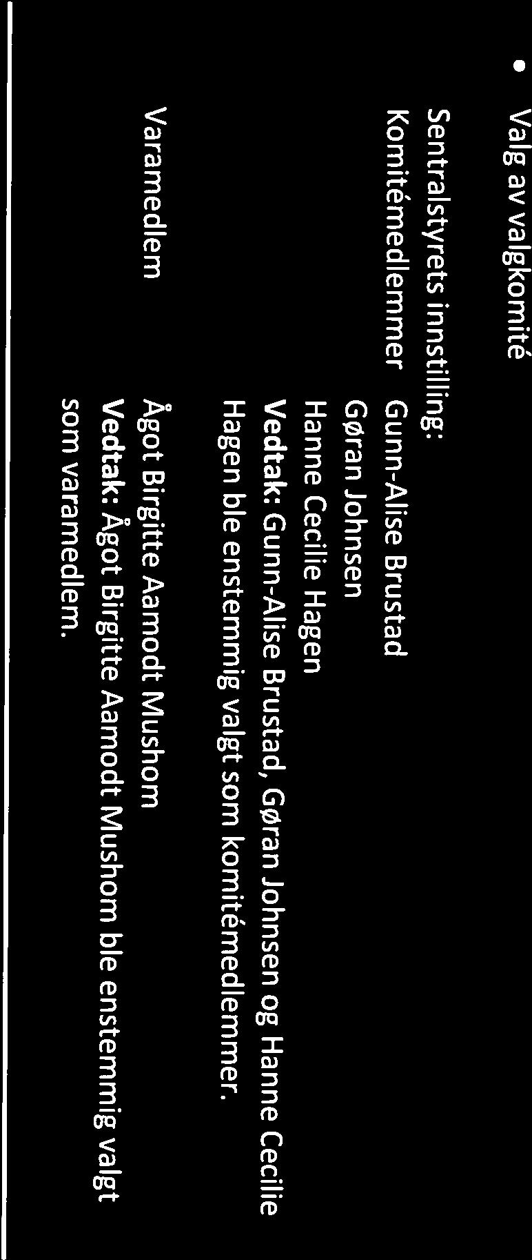 Vedtak: Marius Grovassbakk ble valgt scm styremedlem May Liz Lindsetmo Bestvold Vedtak: May Liz Lindsetmo Bestvold ble enstemmig valgt scm styremedlem.