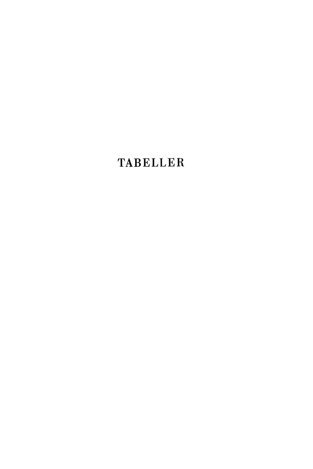 TABELLER