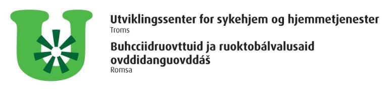 Veilederen er utarbeidet av: May Iren Bendiksen, fagsykepleier, USHT Troms Cecilie Juul, miljøterapeut, Tromsø kommune may.iren.bendisken@tromso.kommune.no cecilie.