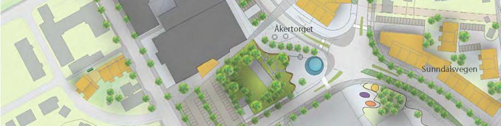 MOMENTER FRA STRATEGIPLANEN Forte ng av sentrum med næringsarealer med utadvendte funksjoner på gateplan og boliger i øvre