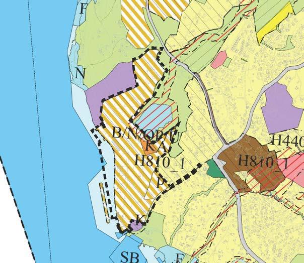 1.3 Planstatus og andre rammebetingelser Området er uregulert, men er i kommuneplanens arealdel sonet til kombinert formål B/N/OP/U