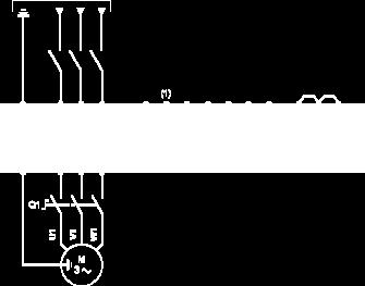 Downstream Breaking via Switch Disconnector Connection diagrams conforming to standards EN 954-1 category 1 and IEC/EN 61508 capacity SIL1, stopping category 0