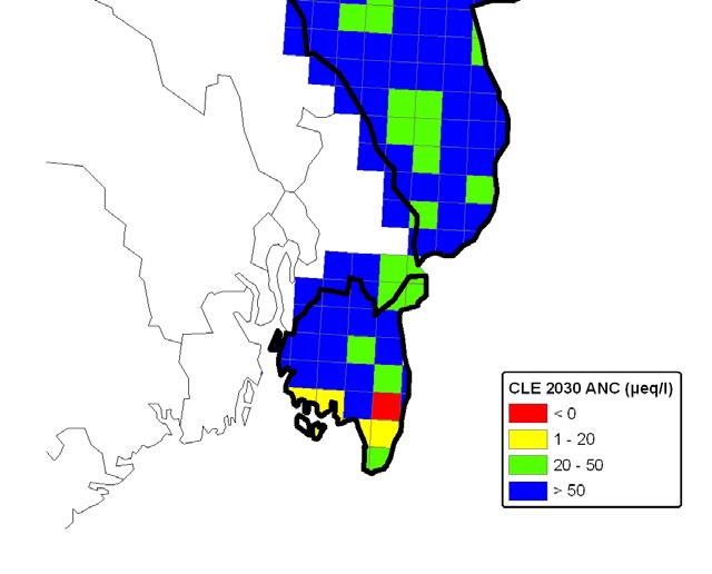 lake. Open circle on the left map show: disregarded lake due to very high phosphorus