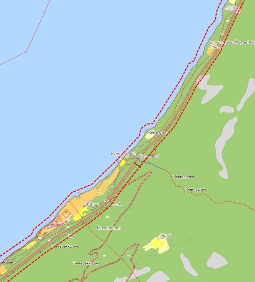 Kartutsnitt: planområde