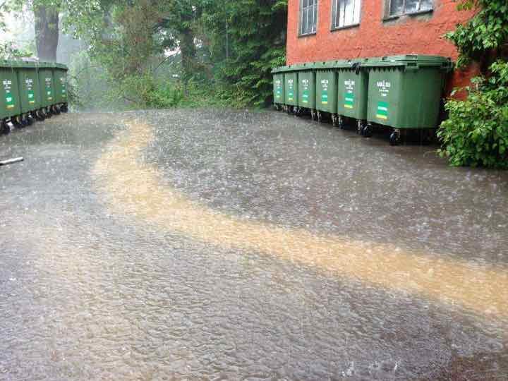 Begrepsavklaring Hva er overvann? Overvann omfatter alt vann som renner av på overflaten av tak, veier og andre flater etter nedbør, stormflo eller snøsmelting Hva er oversvømmelse?