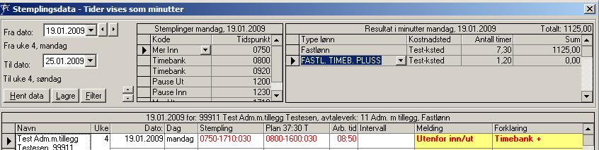 Automatisk Timebank Benyttes for ansatte med fastlønn. (Ledelse u tillegg, Adm. m tillegg) Funksjoner beskrevet i dette dokumentet krever POK release 1.9.80 (Jan. 2009) eller senere.