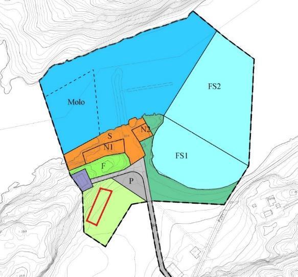 6 BEGRUNNELSE FOR VALGTE LØSNINGER 6.1 Flytting av naustområde Planforslaget foreslår å legge felles naust inndelt i boder for lagring i tilknytning til småbåthavna, på område N1.