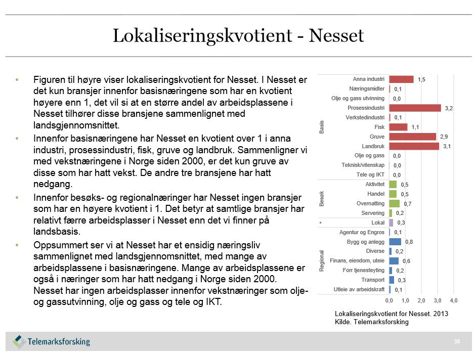 Det vil alltid være rom for å vurdere metodikken som ligger til grunn for slike vurderinger som den ovennevnte.