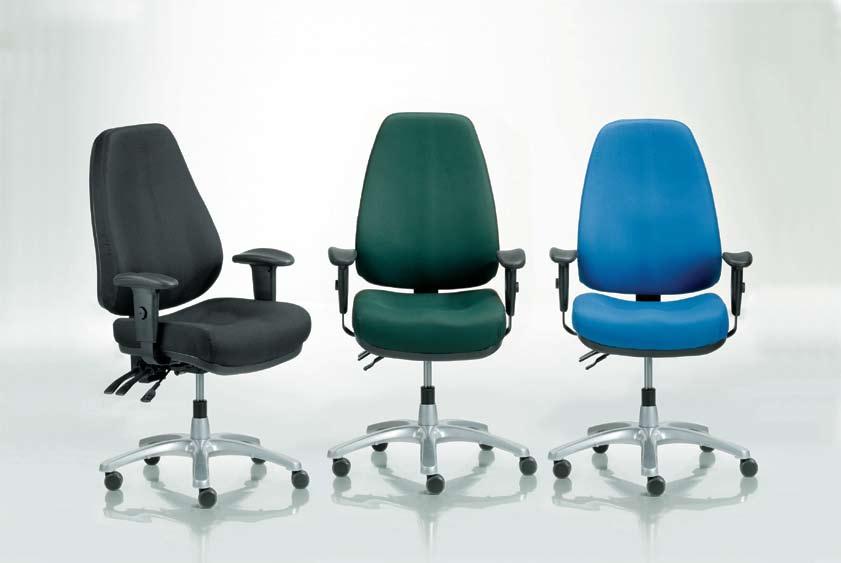 Kontorstol Ultra Manager - stolen som fyller selv de mest kravstores ønsker til ergonomi og design Formpresset sete og rygg. Meget eksklusivt trukket: seteputen er 130 mm tykk.