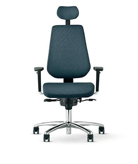 Fraktfritt fra 3995,- u/armlener Kontorstol 765 Ergonomisk toppmodell. Stolen tilpasser seg kroppen og gir deg frihet til å velge arbeidsstilling.