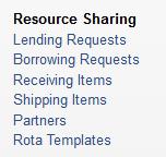 Fjernlånsbestilling fra Resource Sharing > Borrowing Request 3. Fra Alma-menyen, velg Fulfillment > Resource Sharing > Borrowing request 4.