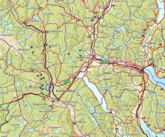 REGULERINGSPLAN 487R VESTSIDEN UNGDOMSSKOLE 7 2 Innledning COWI AS har fått i oppdrag av Kongsberg kommune å utarbeide reguleringsplan med konsekvensutredning i forbindelse med en ny Vestsiden