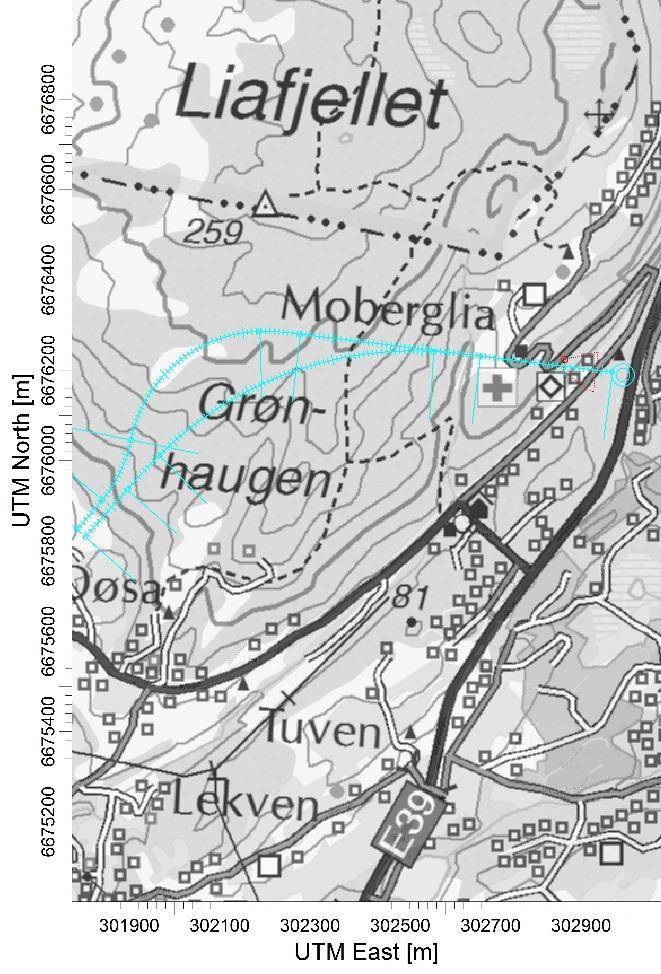 Modellen har håndtert NOX utslipp med konvertering til NO₂-konsentrasjoner basert på timevis O3 bakgrunnskonsentrasjoner med OLM algoritme i AERMOD (USEPA, 2012; 2005b).