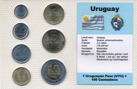 utenlandske mynter Utenlandske myntsett Best.nr.: 72205 Uruguay - 7 mynter Best.nr.: 72206 Japan - 5 mynter Best.