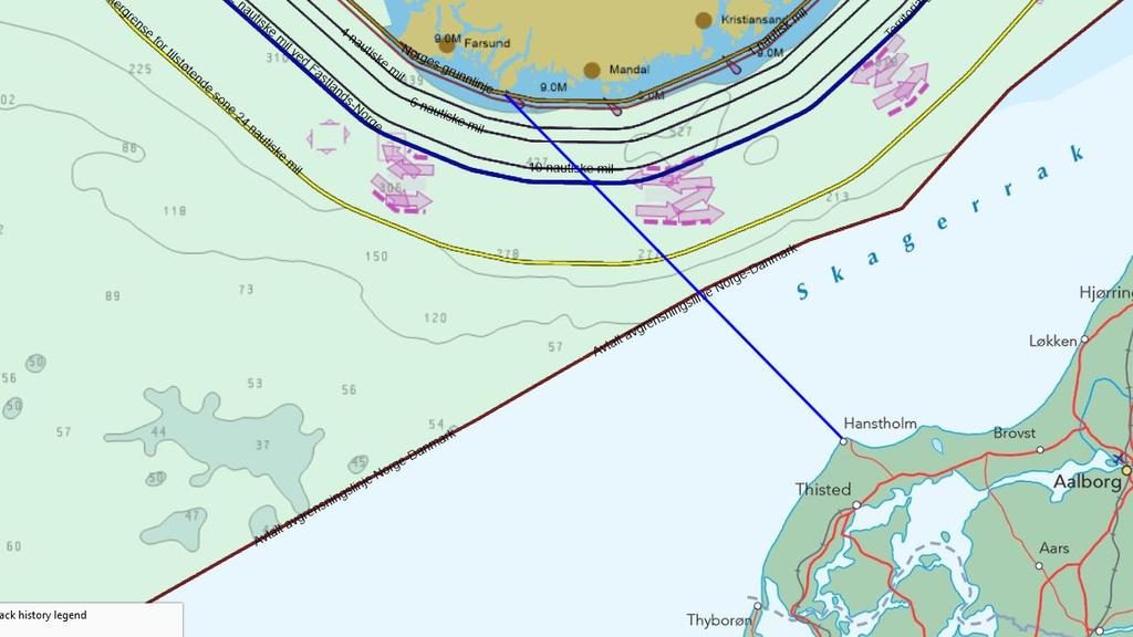 INGEN RAPPORTERING Fartøyet returnerer til EUfarvann og har ikke intensjoner om å fiske mer i NØS POR Ikke sendt DCA