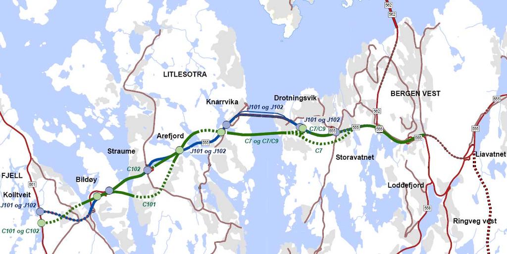 Traséalternativ etter KS1 avgjerda 11.