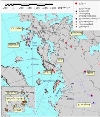 Dersom en skulle vurdere aktiviteter i mer nordlige farvann, eller i områder lenger vekk fra land, ville den relative betydningen av de områdespesifikke forholdene bli større.