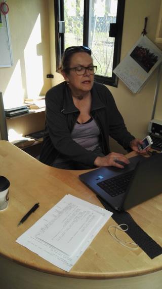 Gærjah, sørsamisk bok- og kultur buss ansatte: Petra Wognhild er vår bibliotekar