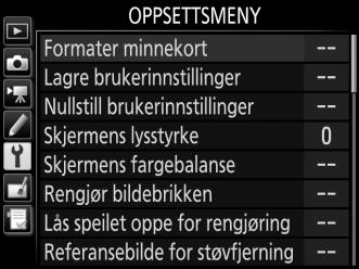 Navigere i menyene Følg trinnene nedenfor for å navigere i menyene. 1 Vis menyene.