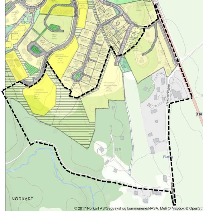 4 Reguleringsstatus i planområdet. Søndre del er uregulert mens nordre del omfattes av Reguleringsplan for Hektneråsen (2007). Planprosess Oppstartsmøte med kommunen ble avholdt i Rælingen rådhus 16.