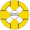 +/- 5 (DIN EN ISO 868) bruddforlengelse Gul indre kjerne: 250 % (DIN EN ISO 527) 300 % (DIN EN ISO 527) Netting: 30 % (DIN EN ISO 527) Strekkstyrke Gul indre kjerne: 14 N/mm 2 (DIN EN ISO 527) 3 N/mm