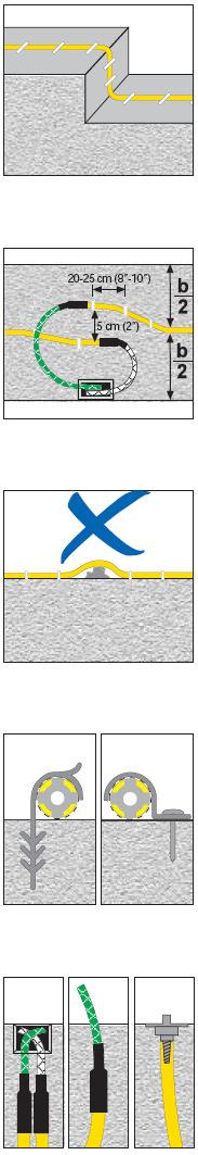 Installasjons instruks 1 2 3 4 Installering Montering Generelt installeres SikaFuko i lengder opp til 12 m (39 fot). PVC slanger er inkludert i denne lengden. Ved behov for lengre lengder pga.